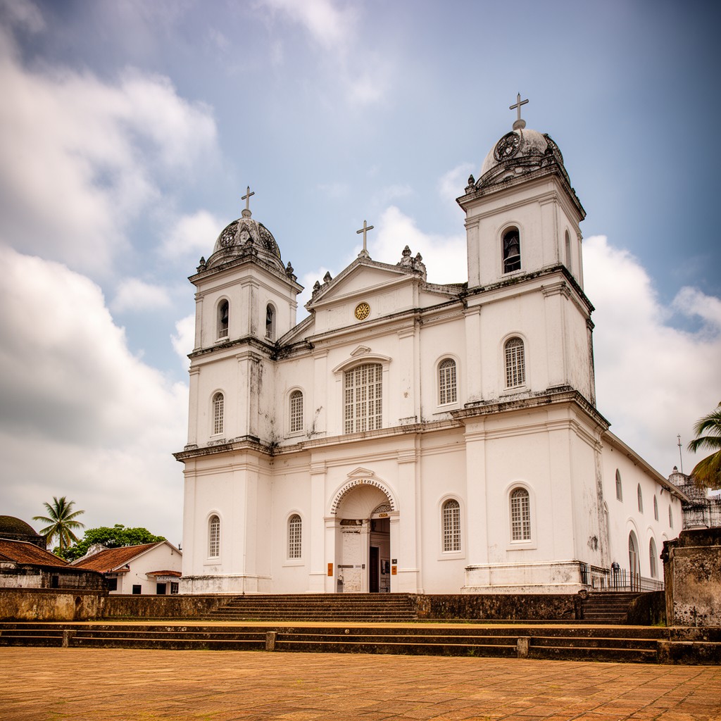 AI-generated illustration of Dutch Reformed Church, Galle