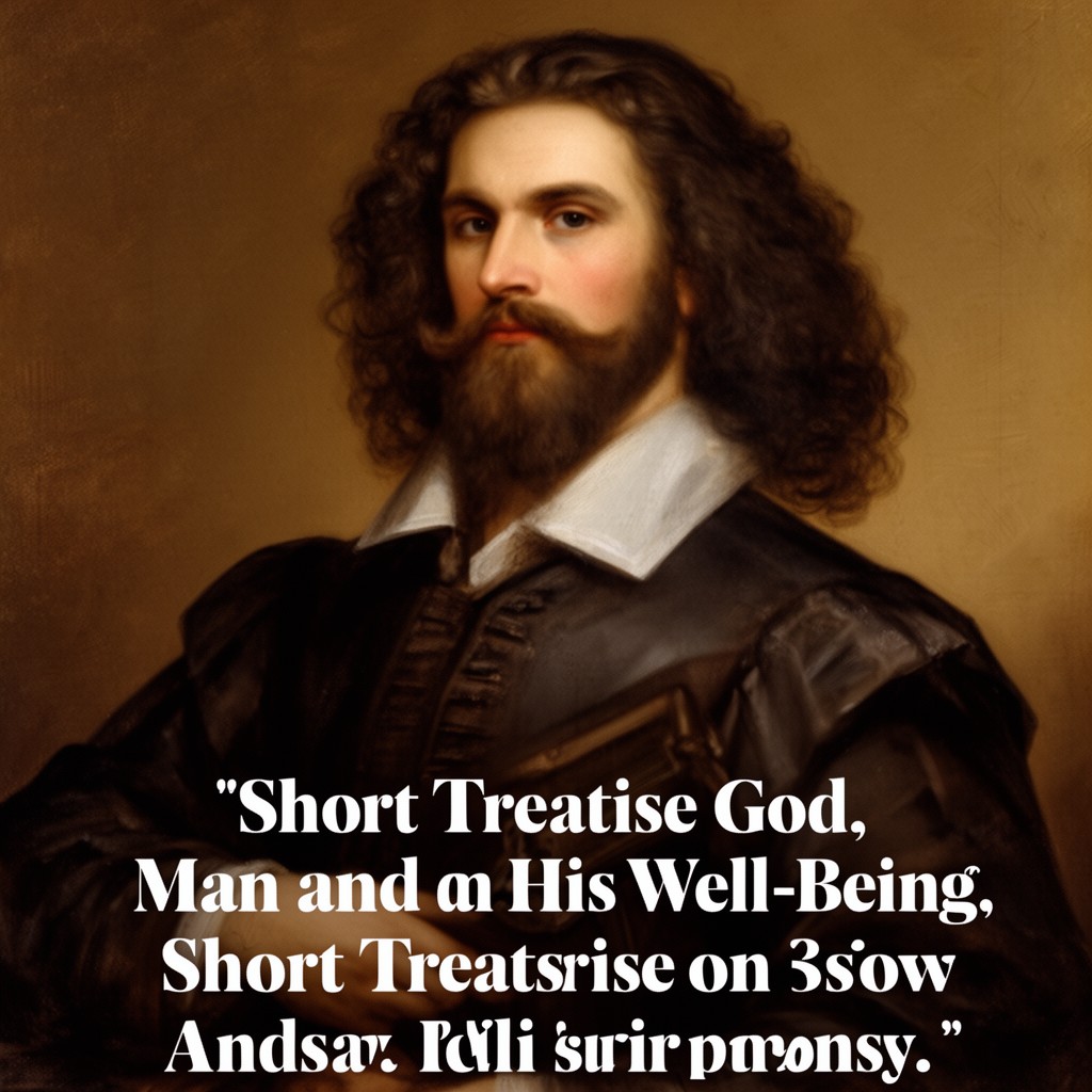 AI-generated illustration of Short Treatise on God, Man and His Well-Being