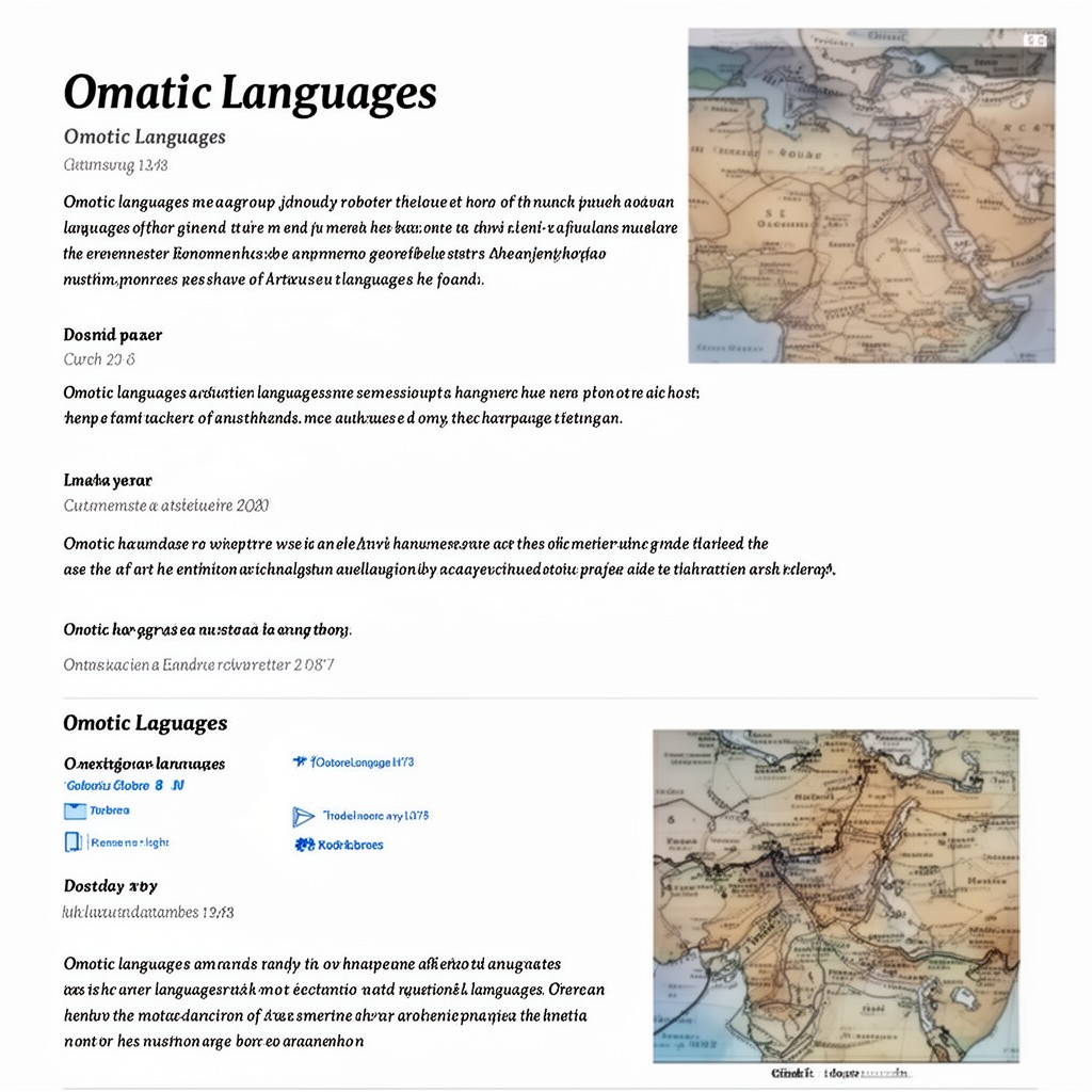 AI-generated illustration of Omotic languages