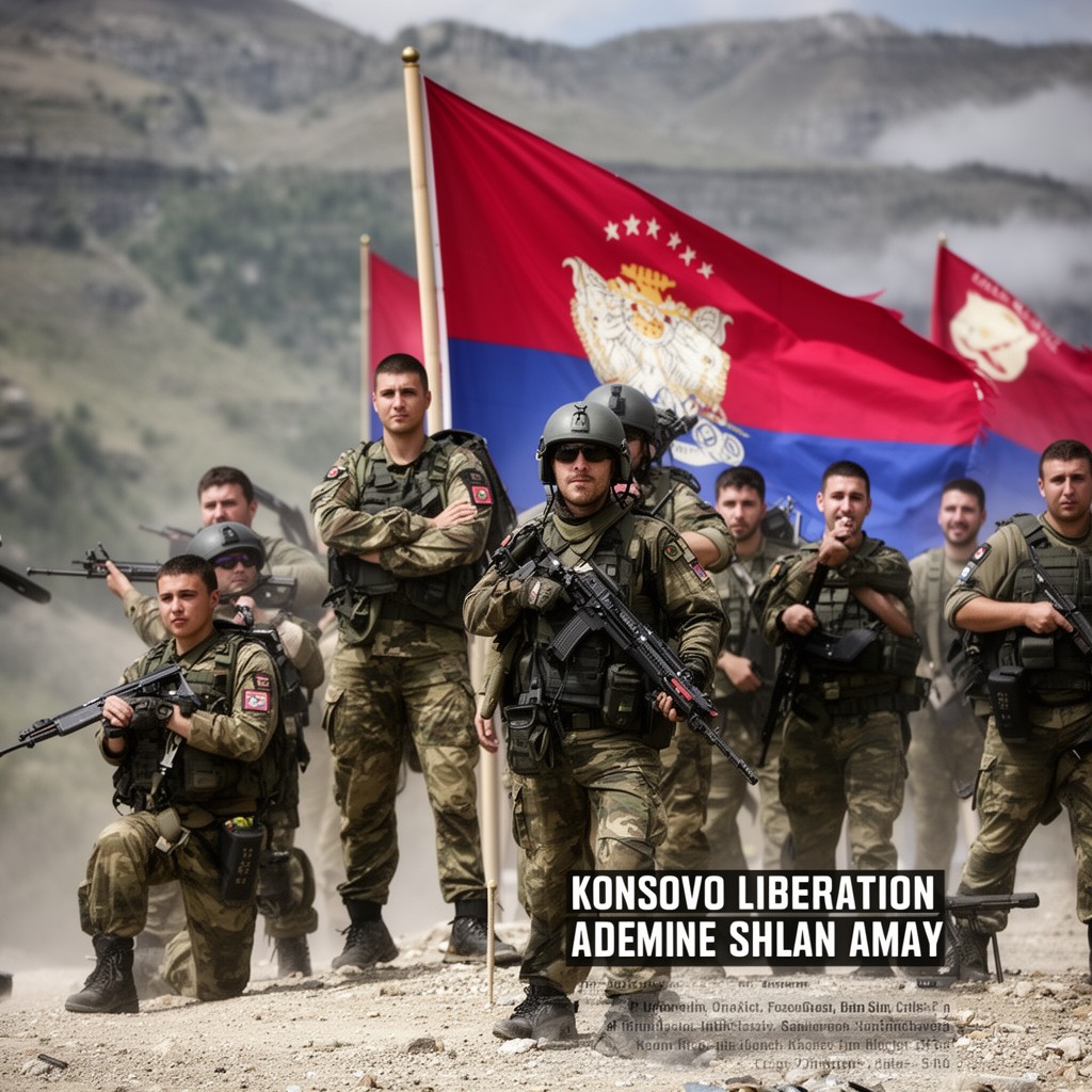 AI-generated illustration of Kosovo Liberation Army