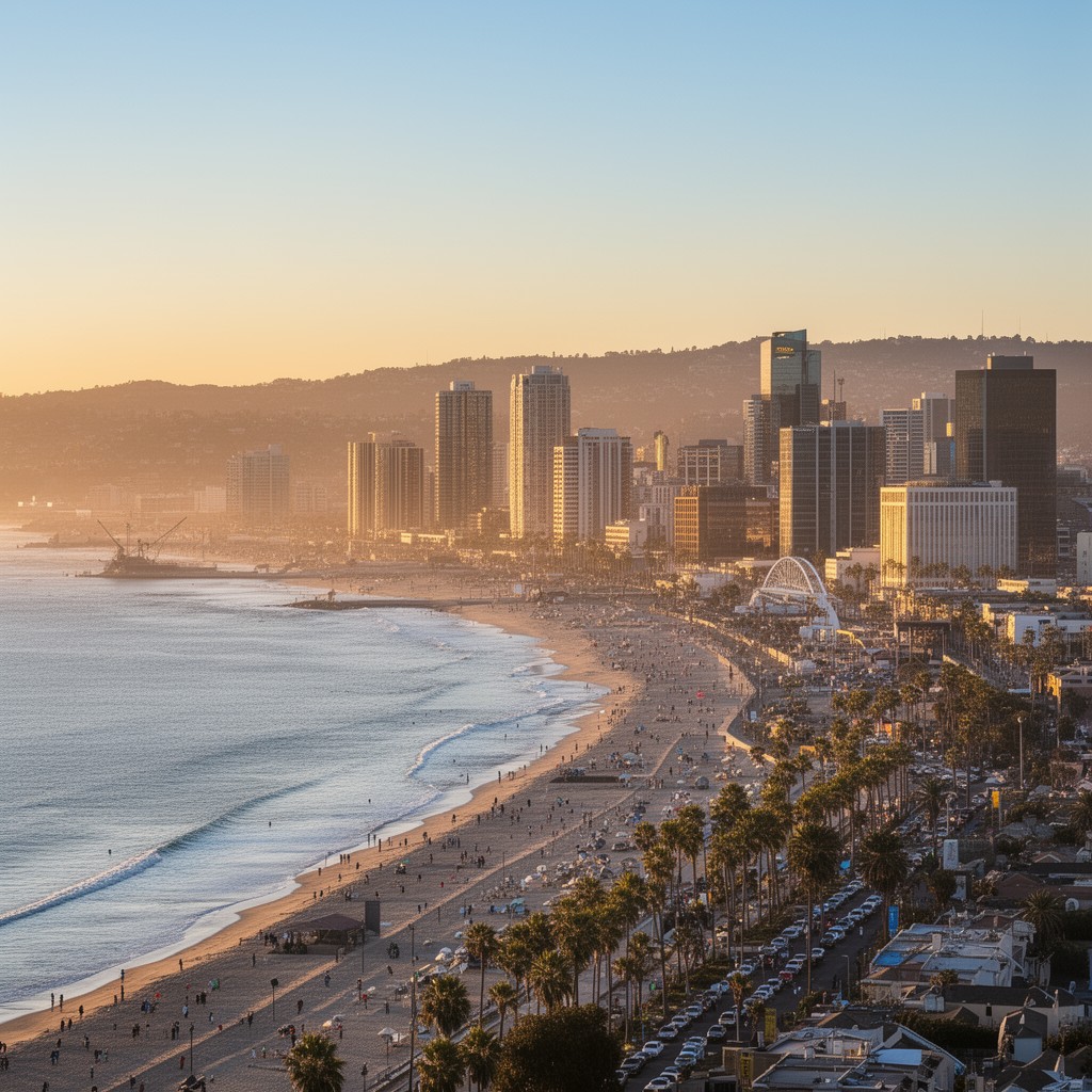 AI-generated illustration of San Diego, California, United States