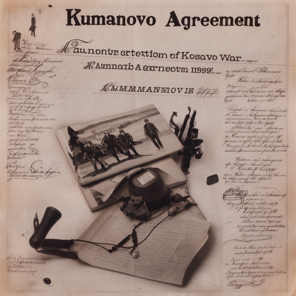 AI-generated illustration of Kumanovo Agreement