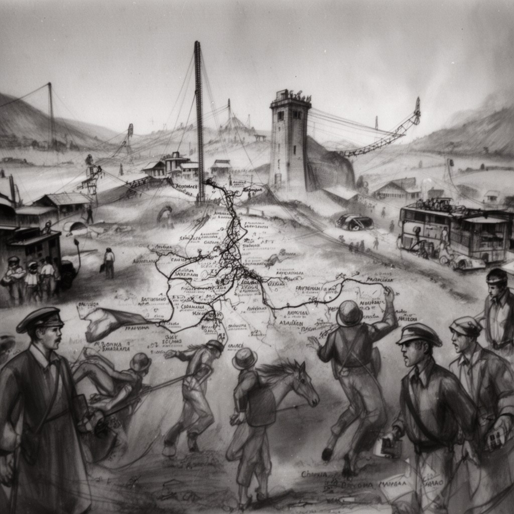 AI-generated illustration of Operation Horseshoe (alleged)