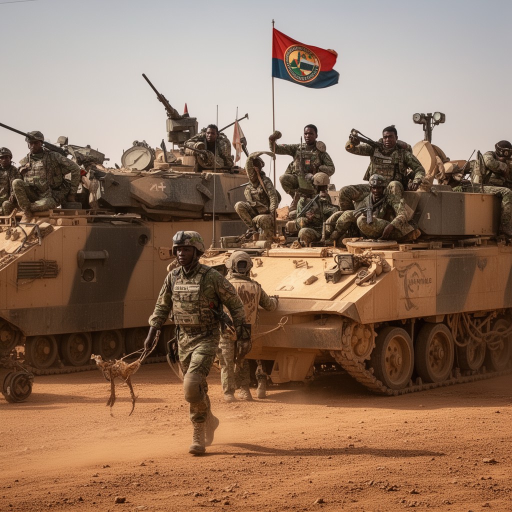 AI-generated illustration of African-led International Support Mission to Mali