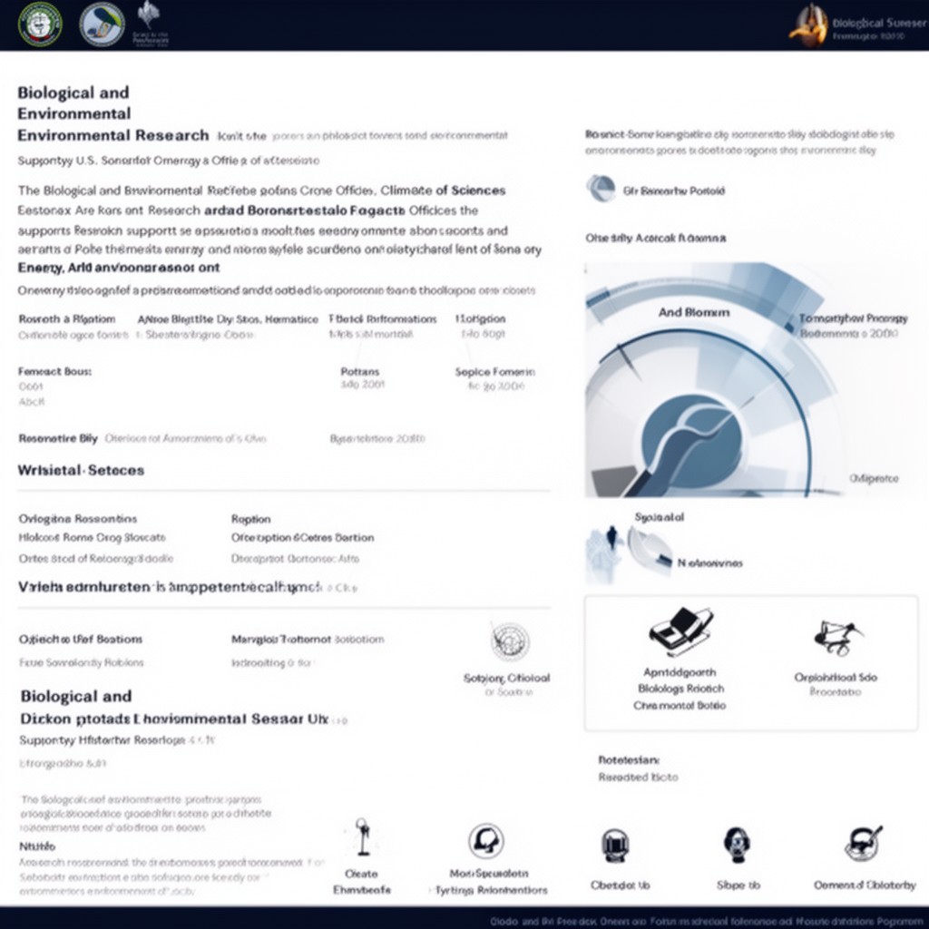 AI-generated illustration of Biological and Environmental Research program