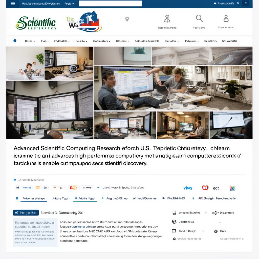 AI-generated illustration of Advanced Scientific Computing Research program