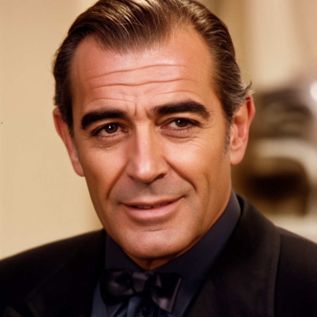 AI-generated illustration of Sean Connery