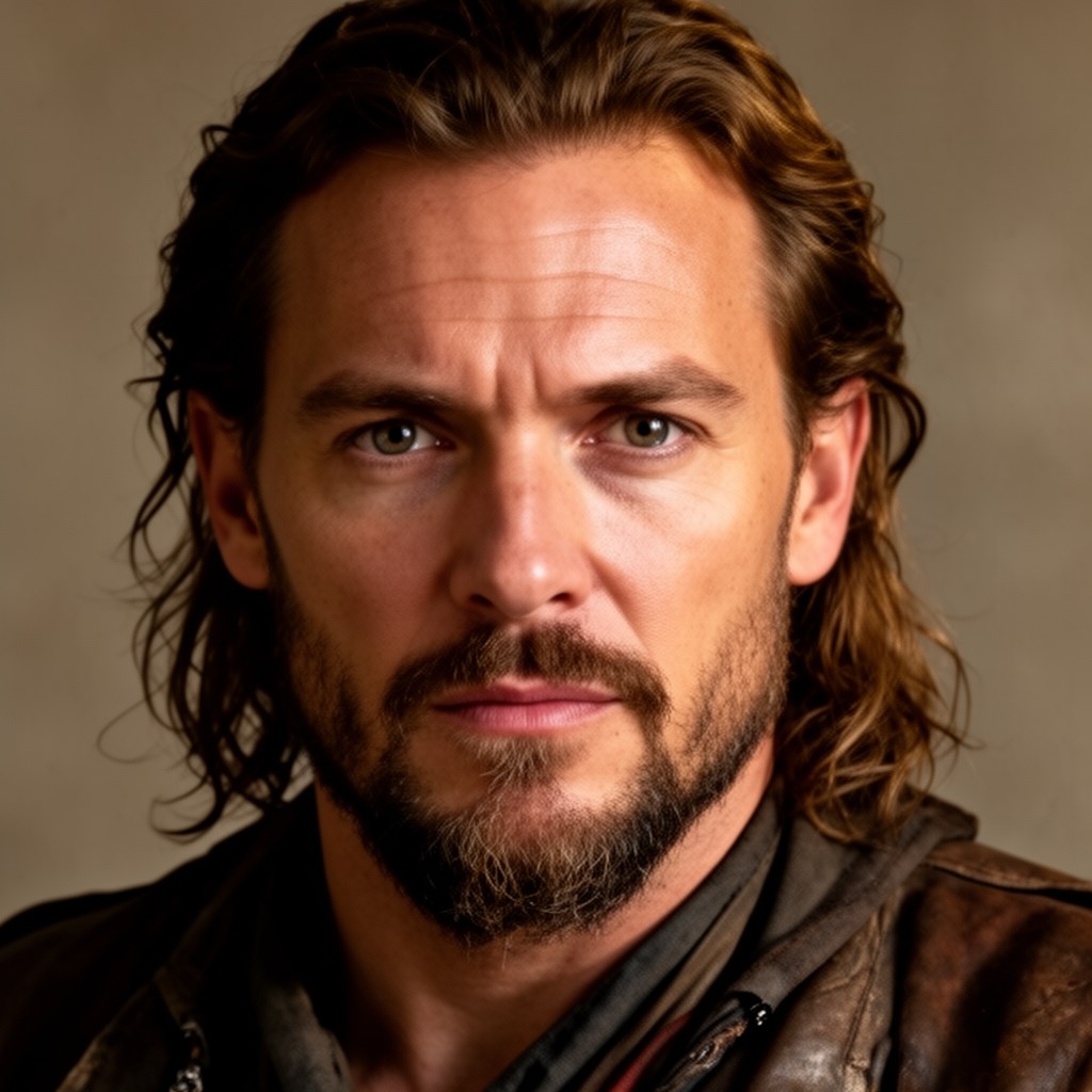 AI-generated illustration of Christopher Heyerdahl