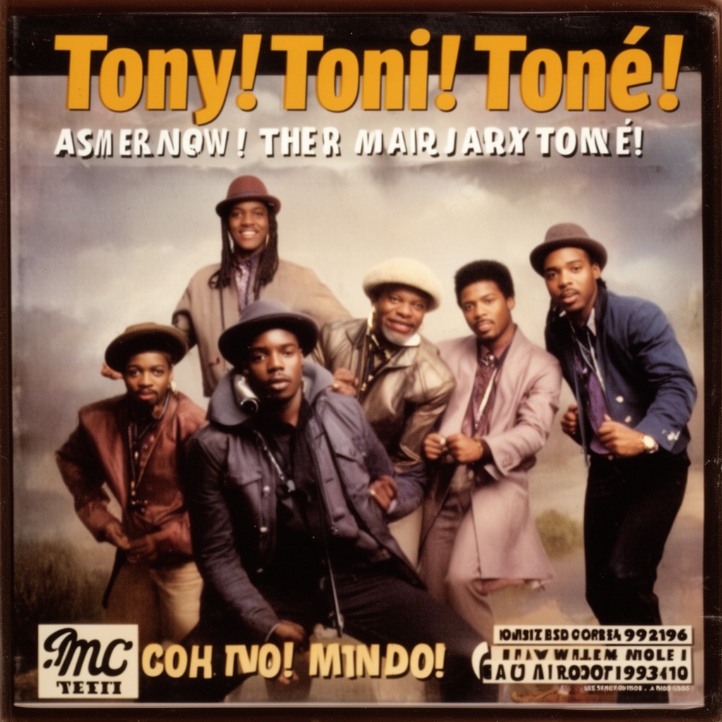AI-generated illustration of Tony! Toni! Toné!