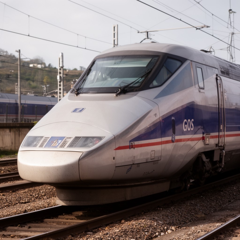 AI-generated illustration of TGV POS trainset