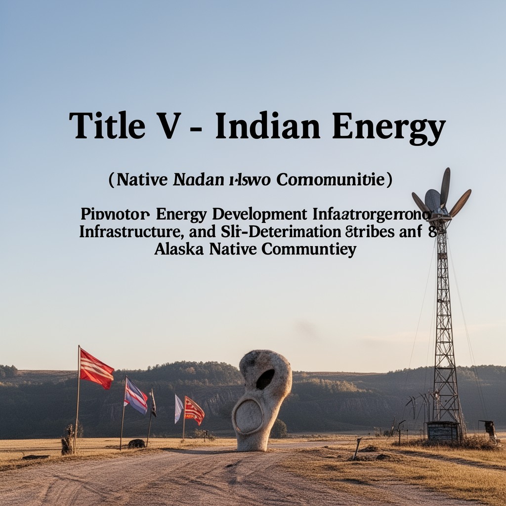 AI-generated illustration of Title V – Indian Energy