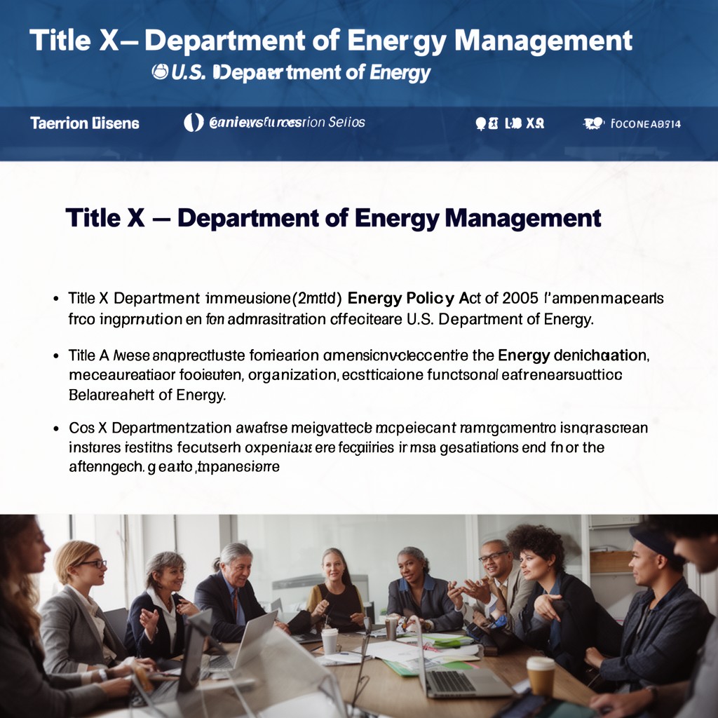 AI-generated illustration of Title X – Department of Energy Management