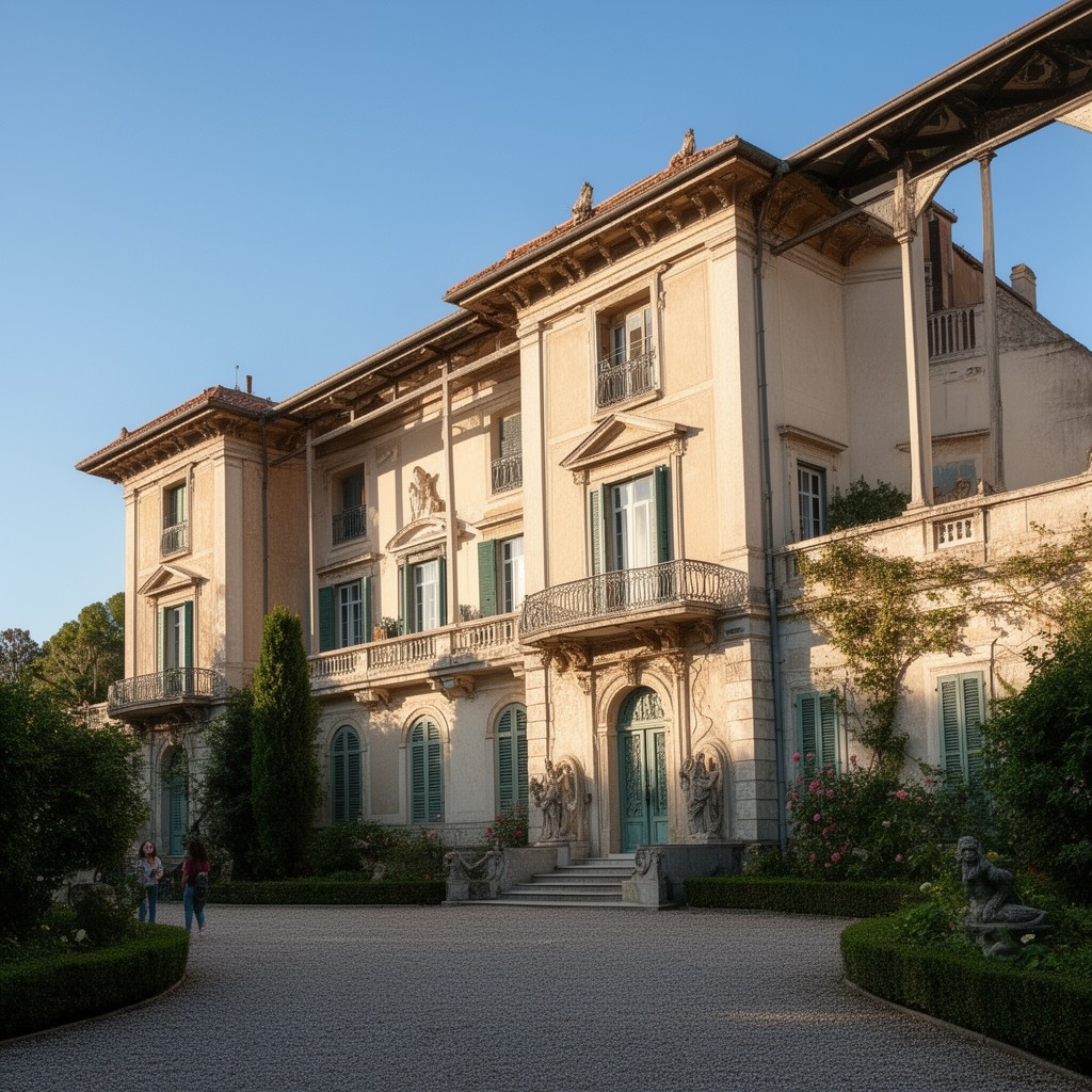AI-generated illustration of Villa des Arènes