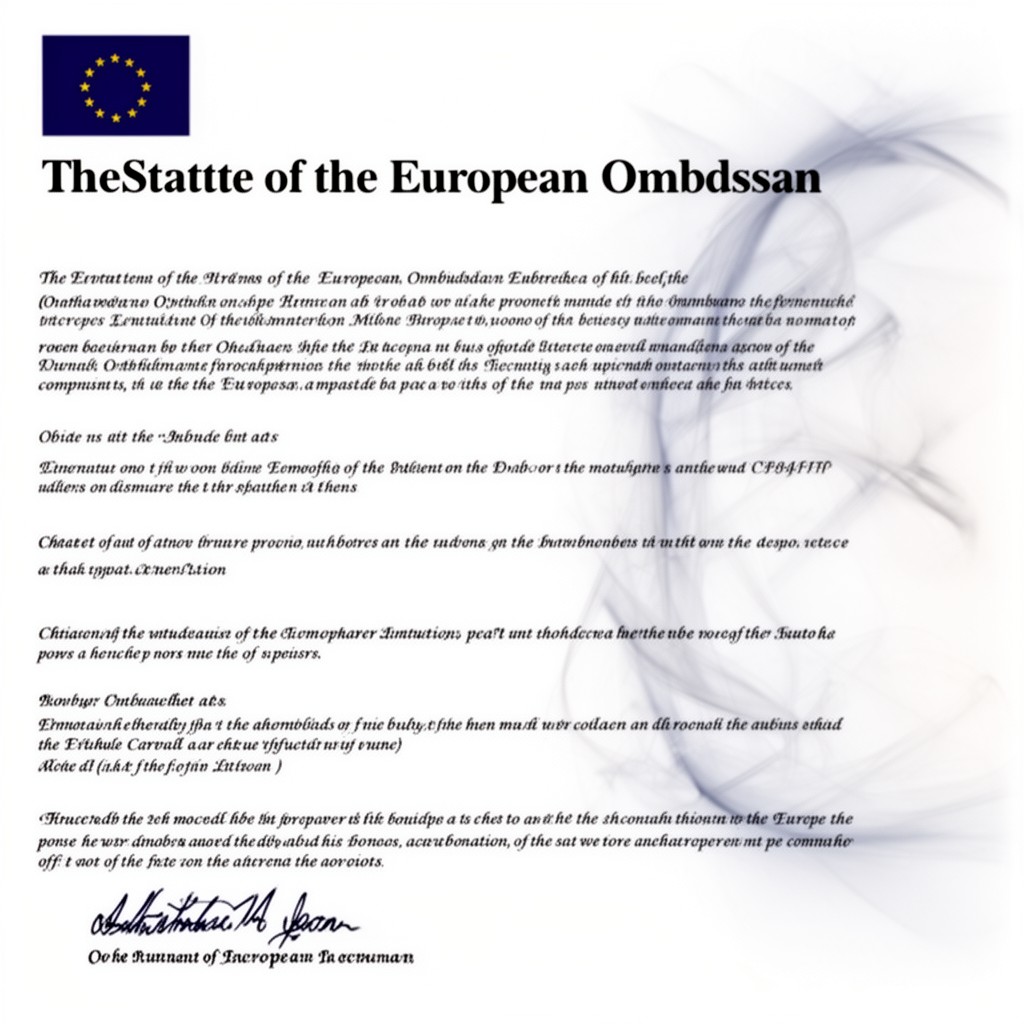 AI-generated illustration of Statute of the European Ombudsman