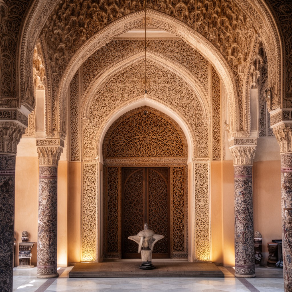 AI-generated illustration of Bou Inania Madrasa
