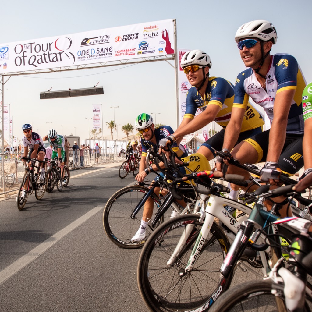 AI-generated illustration of Tour of Qatar