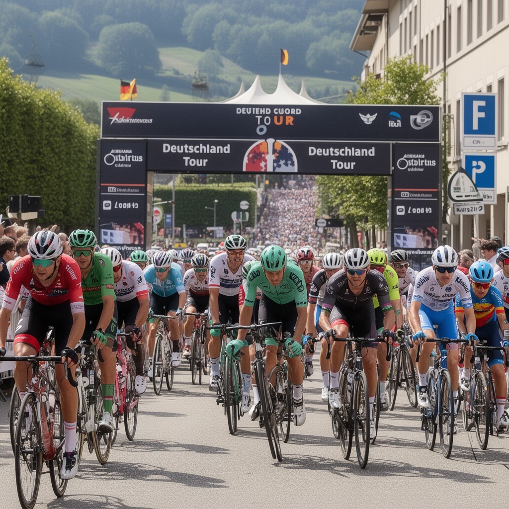 AI-generated illustration of Deutschland Tour