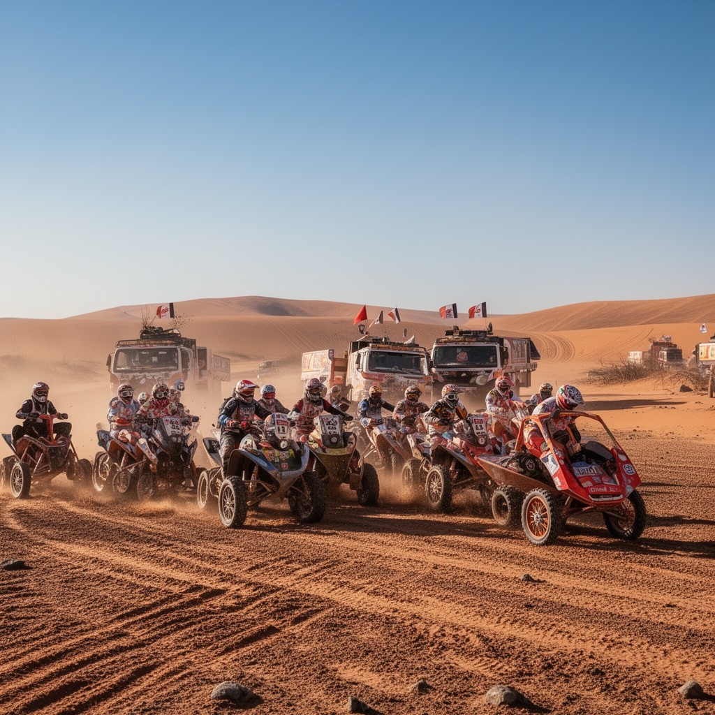 AI-generated illustration of Dakar Rally