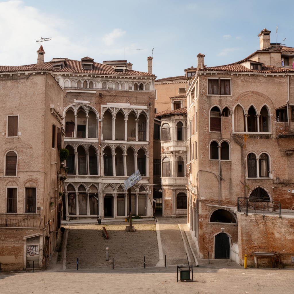 AI-generated illustration of Venice Biennale