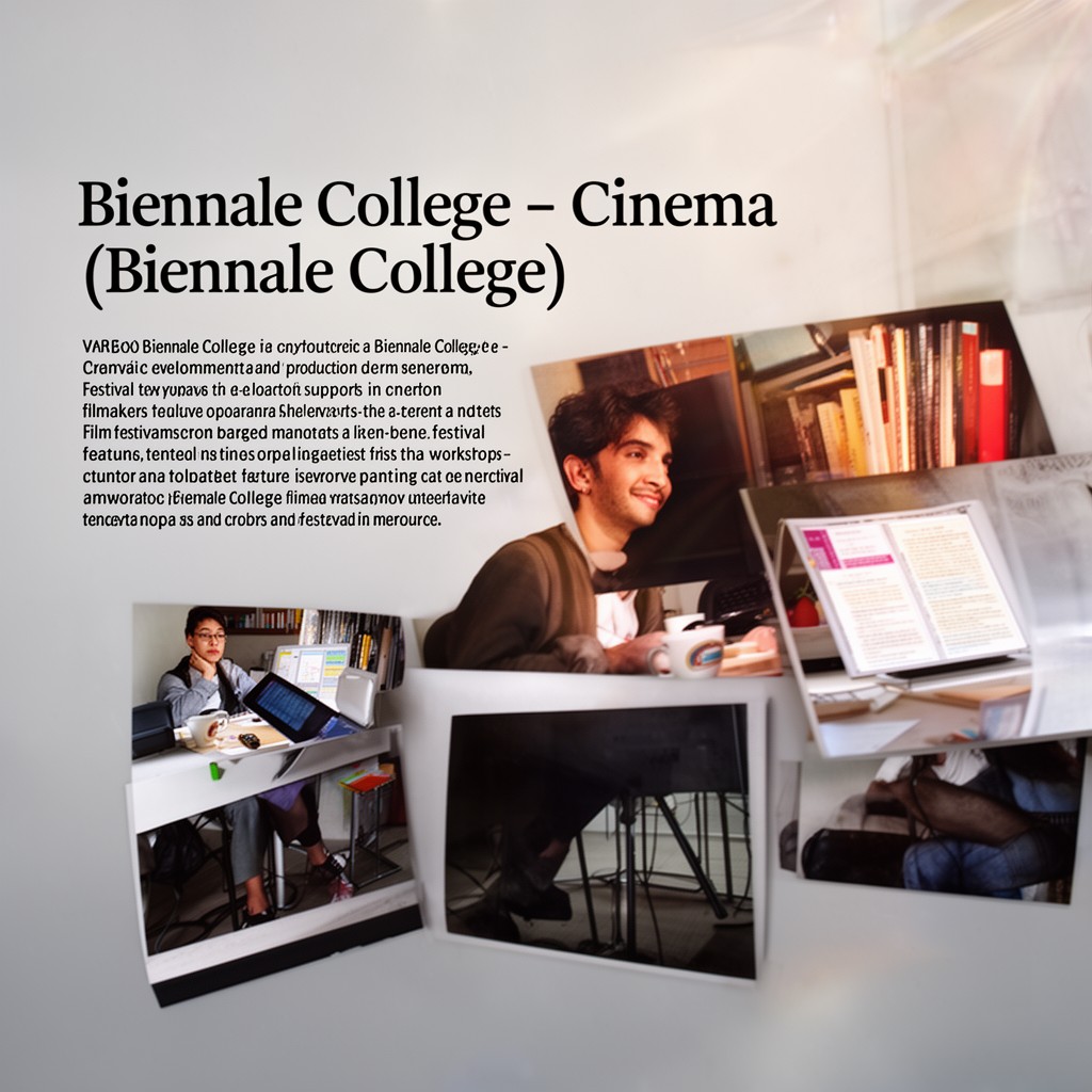 AI-generated illustration of Biennale College – Cinema