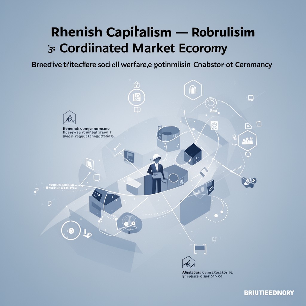 AI-generated illustration of Rhenish capitalism