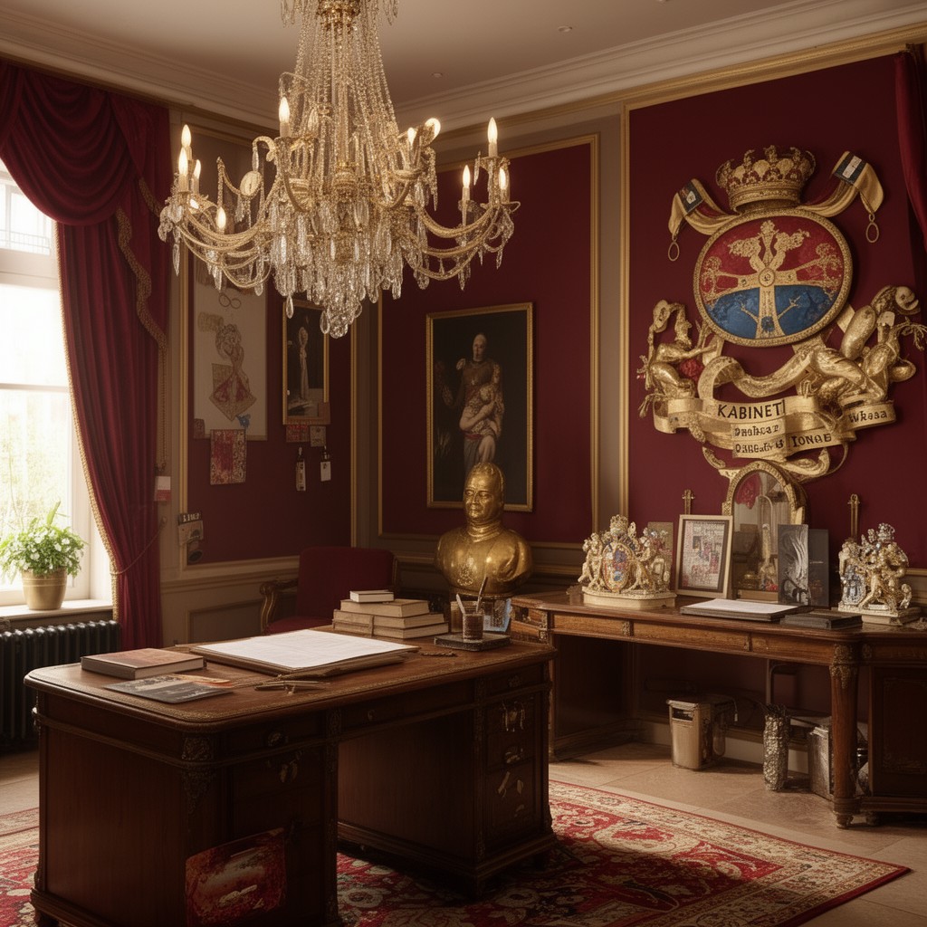 AI-generated illustration of King’s Office (Kabinet van de Koning)