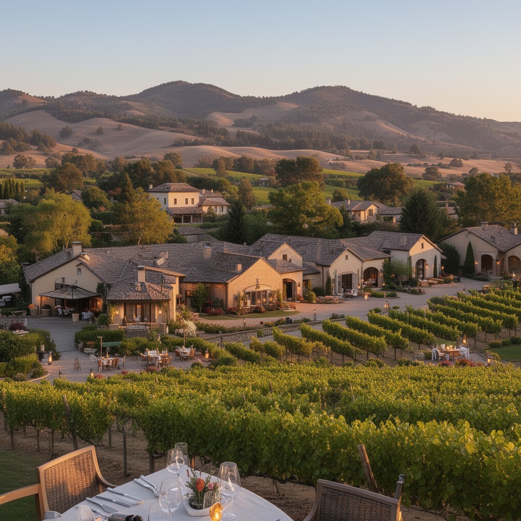 AI-generated illustration of Yountville