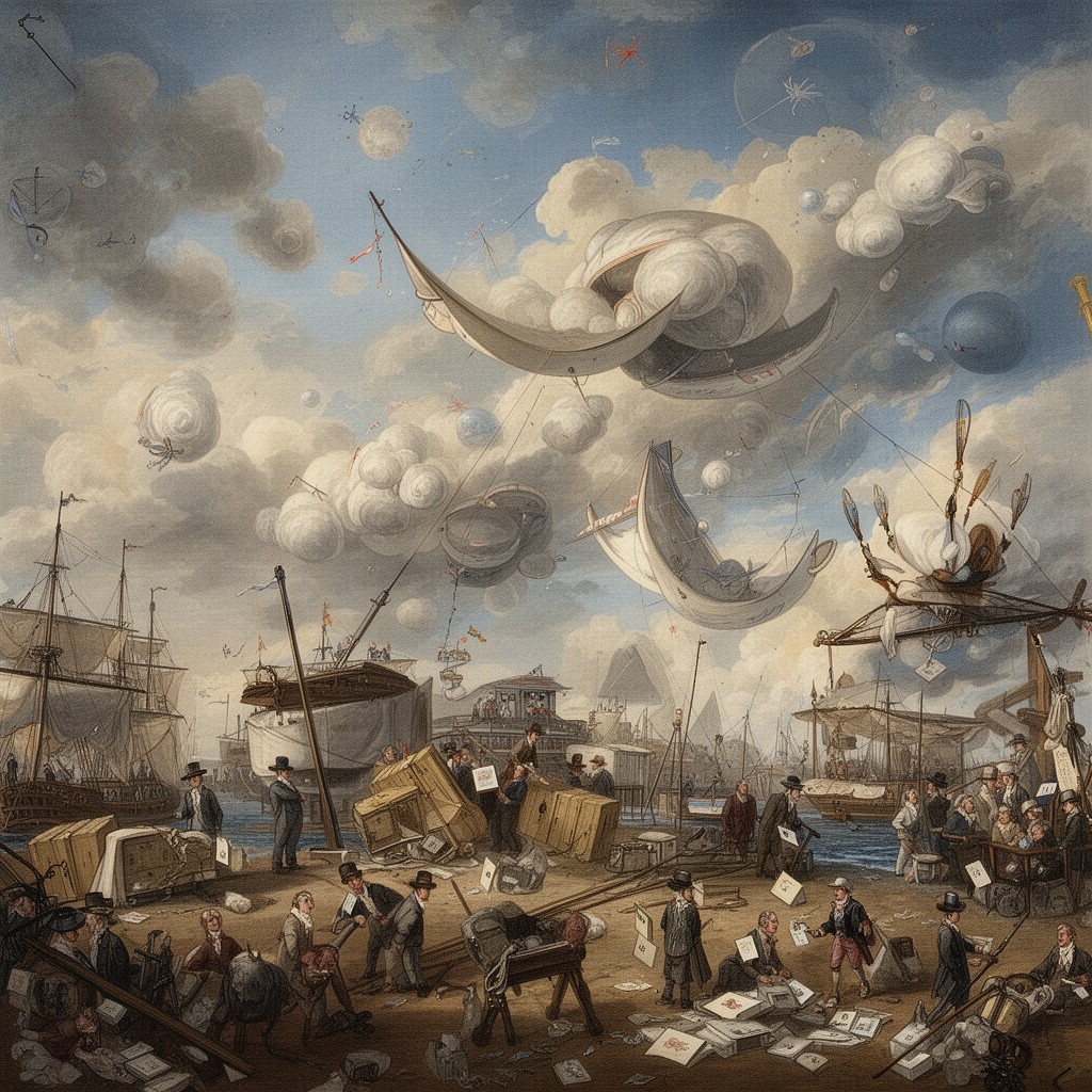 AI-generated illustration of South Sea Bubble