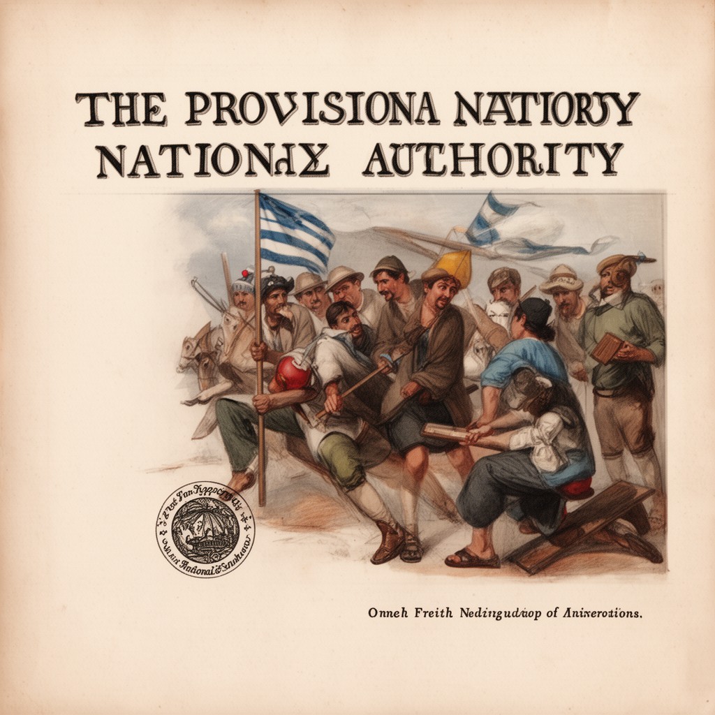 AI-generated illustration of Provisional national authority