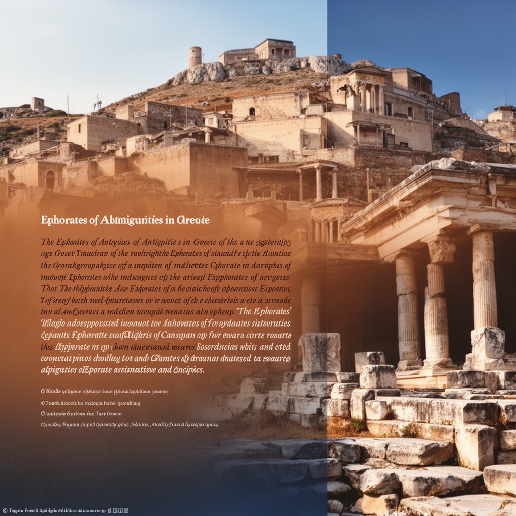 AI-generated illustration of Ephorates of Antiquities in Greece