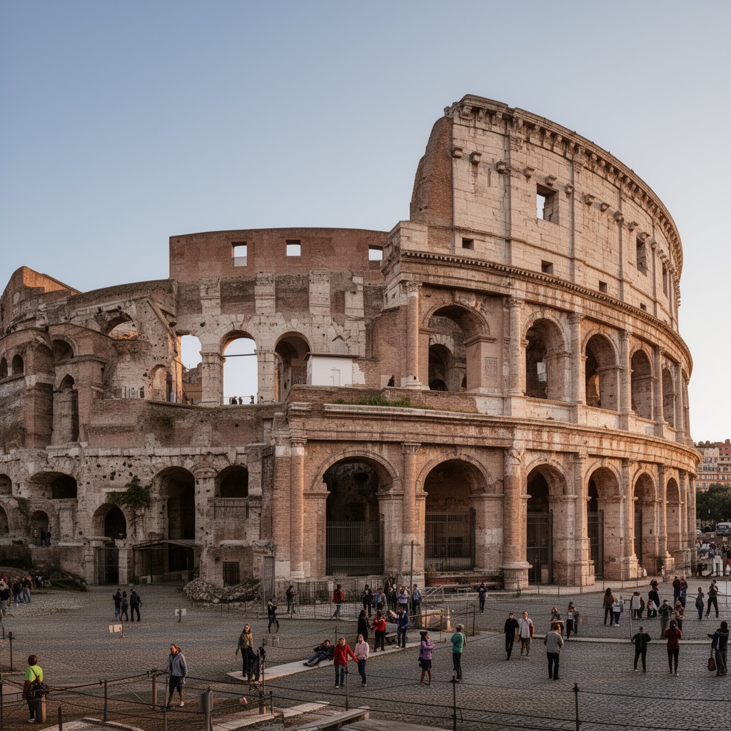 AI-generated illustration of Roman architecture