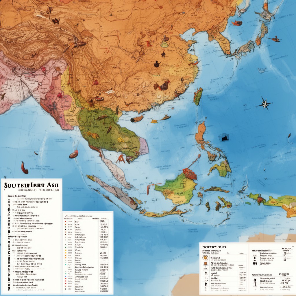 AI-generated illustration of Southeast Asia