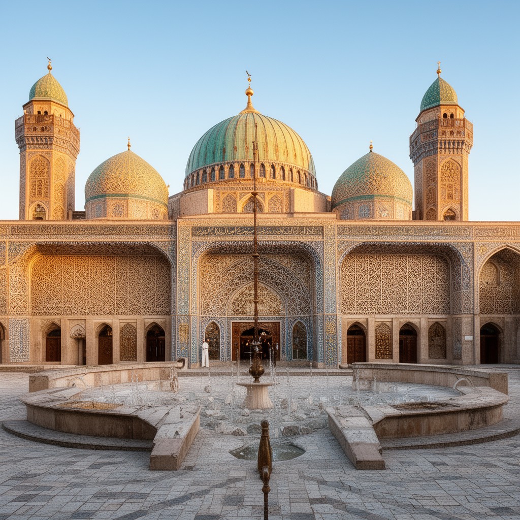AI-generated illustration of Islamic architecture