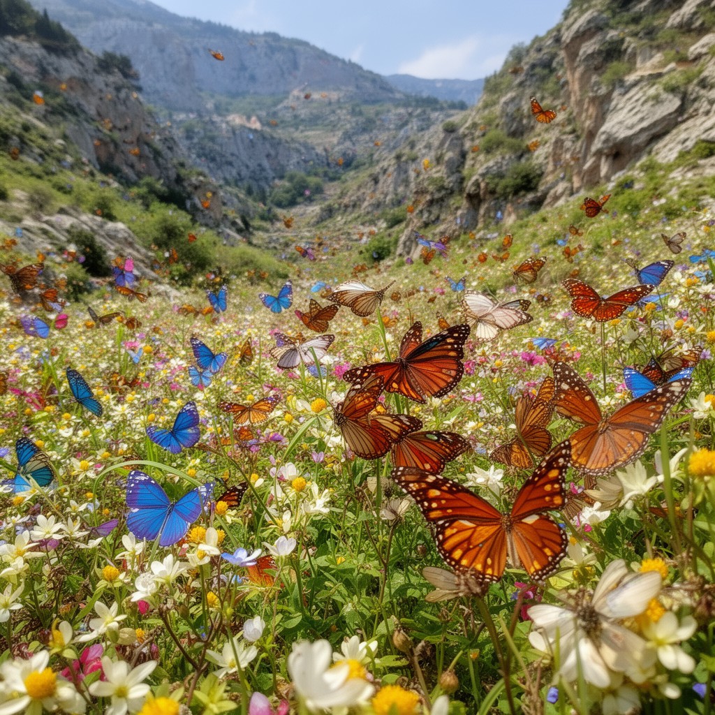 AI-generated illustration of Petaloudes