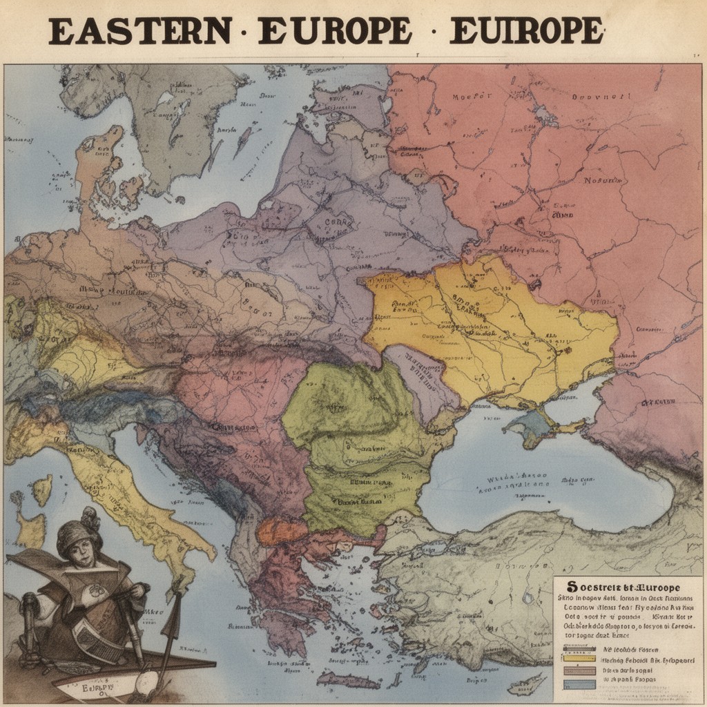 AI-generated illustration of Eastern Europe