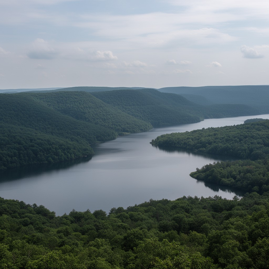 AI-generated illustration of Canadice Lake