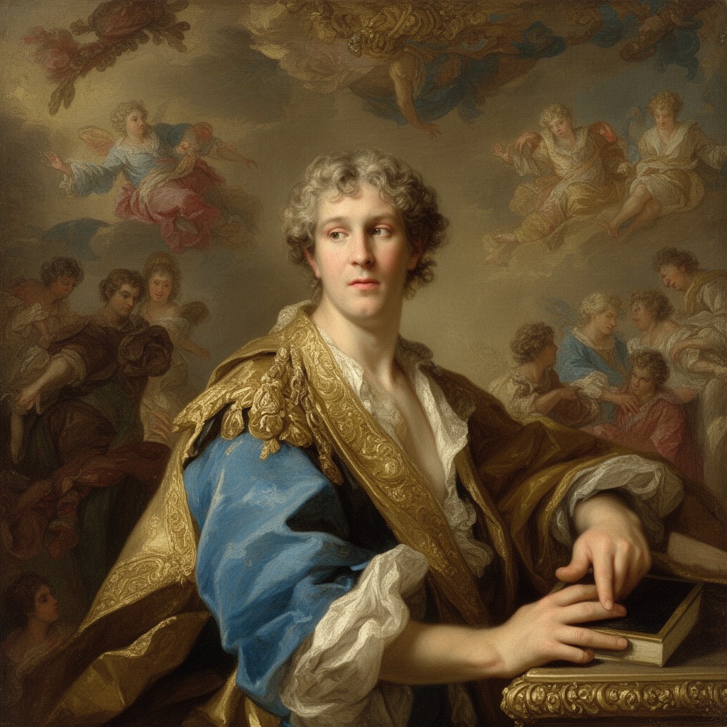 AI-generated illustration of Charles de La Fosse