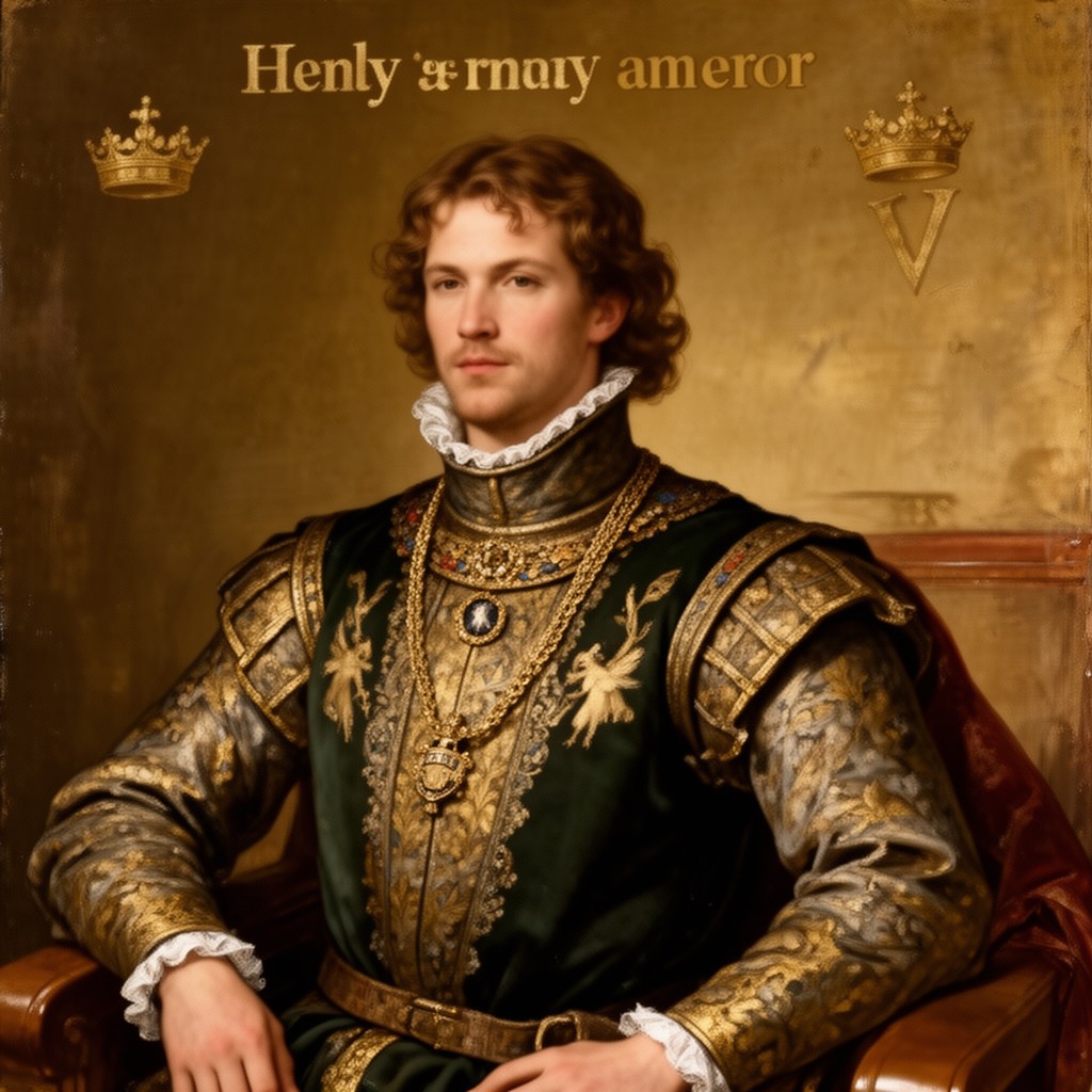 AI-generated illustration of Henry V, Holy Roman Emperor