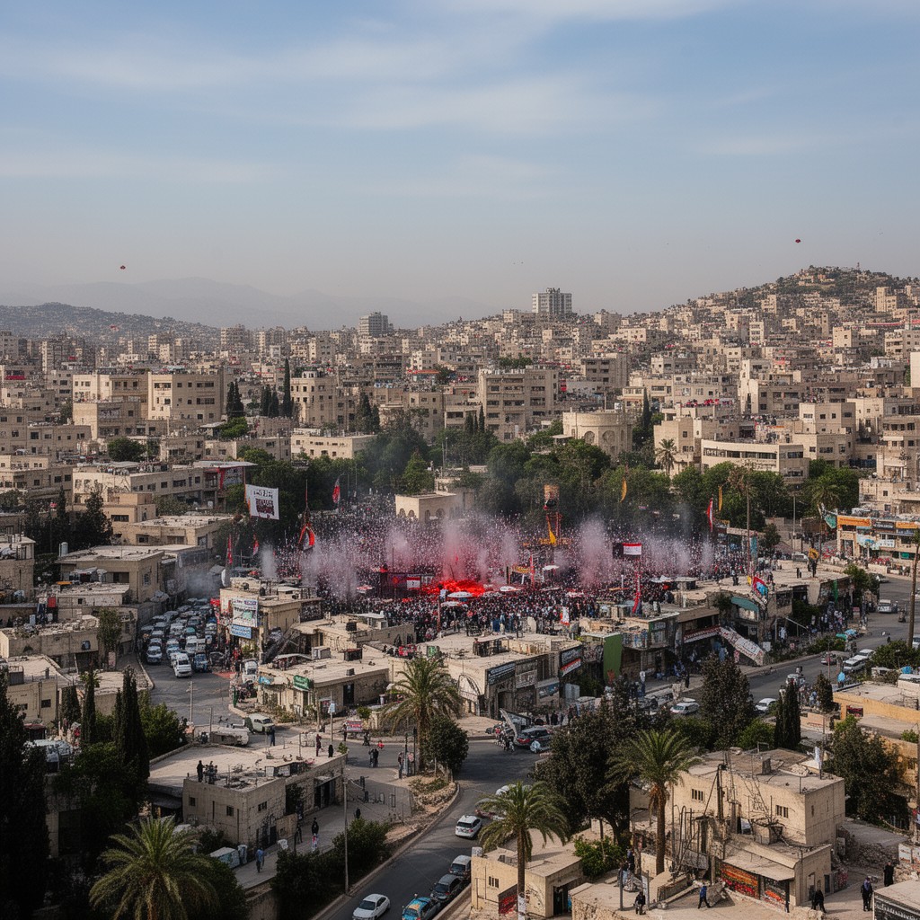 AI-generated illustration of Nabatieh, Lebanon