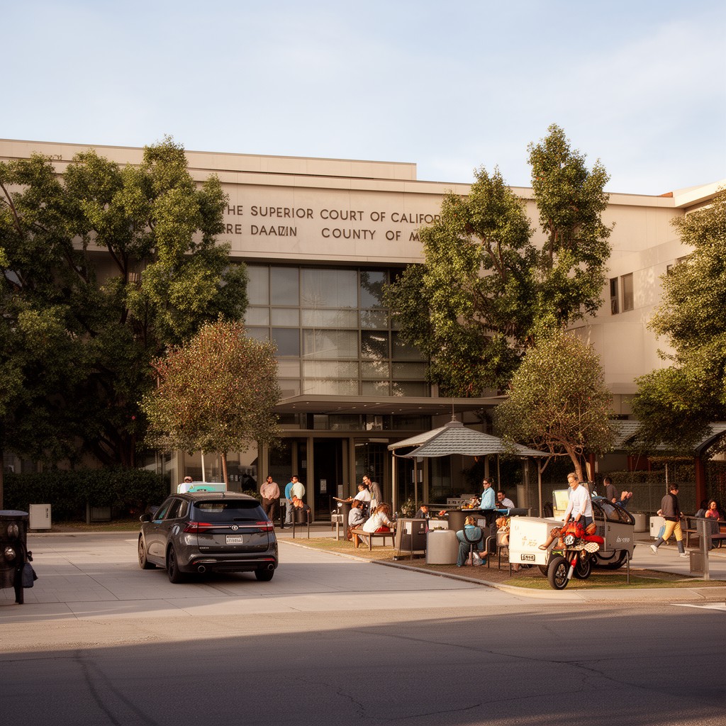 AI-generated illustration of Superior Court of California, County of Marin