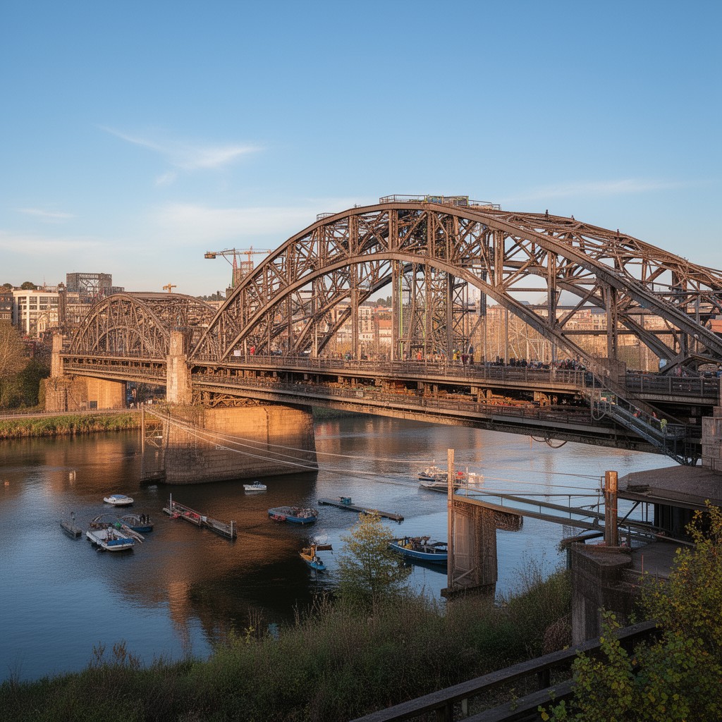 AI-generated illustration of Steel Bridge