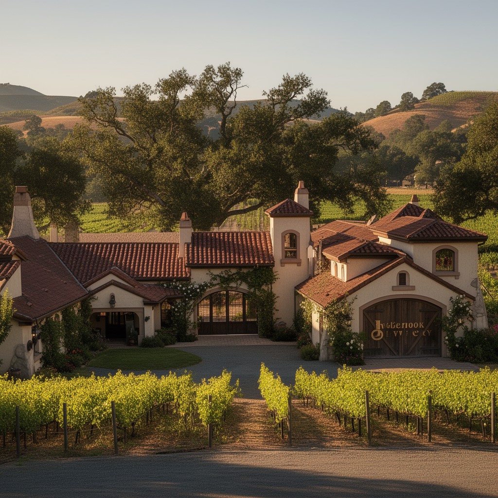 AI-generated illustration of Inglenook Winery