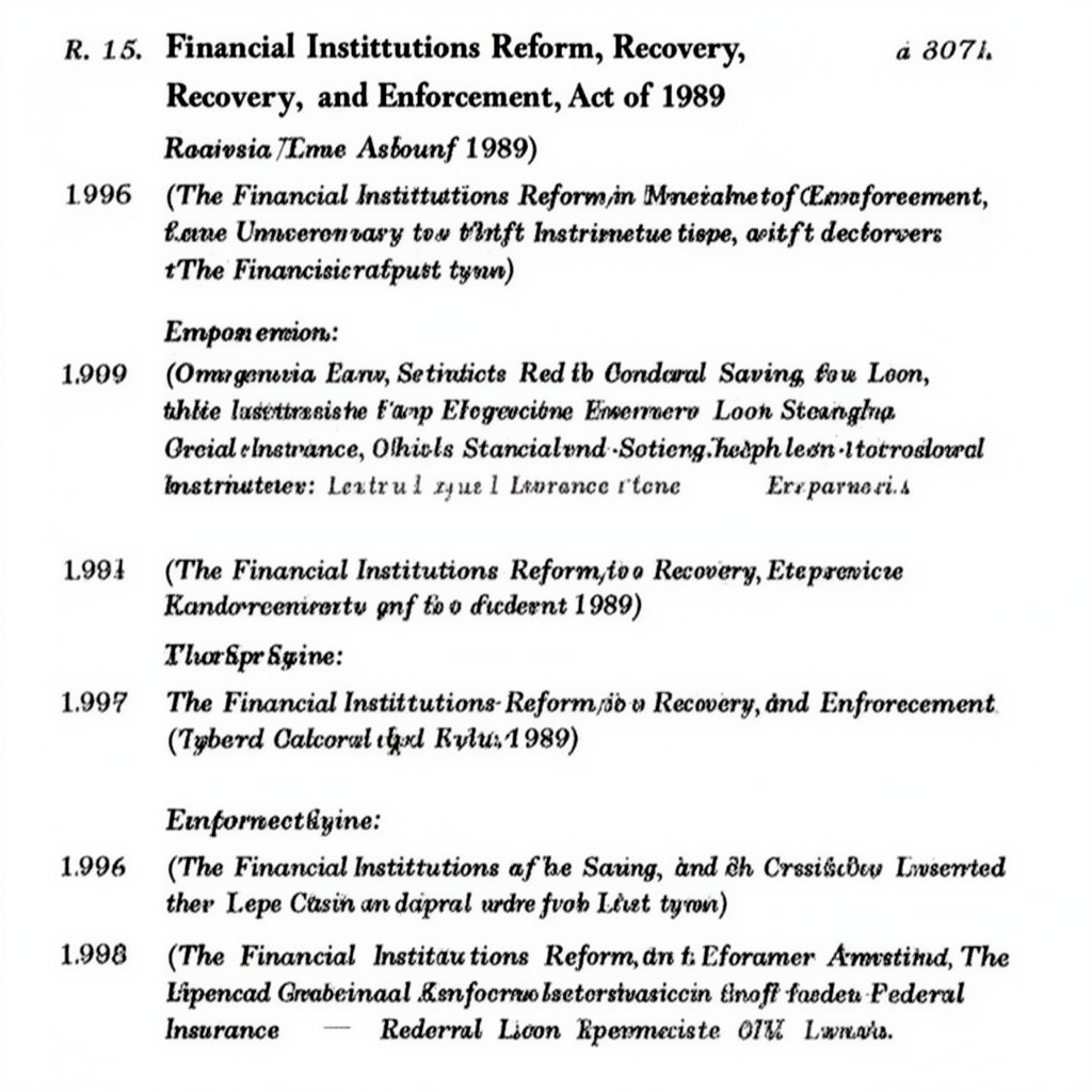 AI-generated illustration of Financial Institutions Reform, Recovery, and Enforcement Act of 1989
