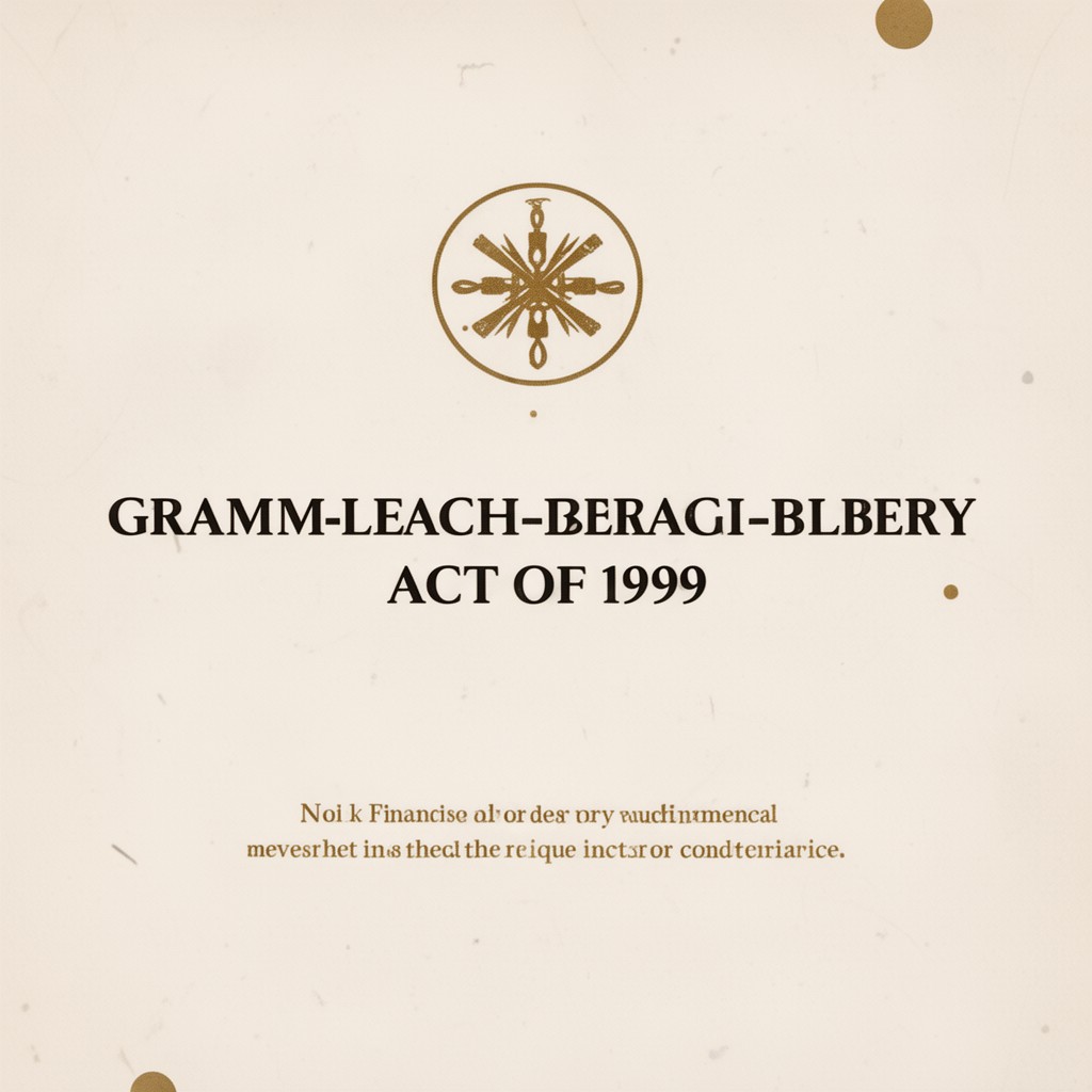 AI-generated illustration of Gramm-Leach-Bliley Act of 1999