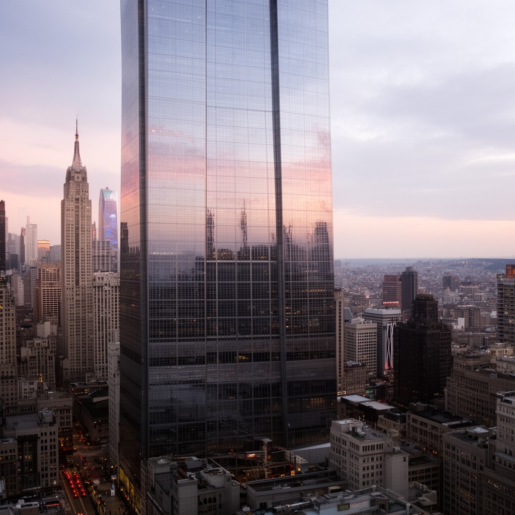 AI-generated illustration of News Corporation Building