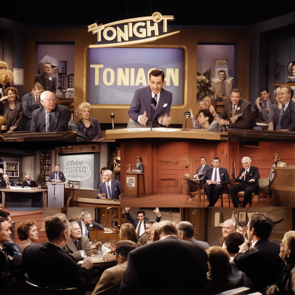 AI-generated illustration of Tonight Starring Steve Allen
