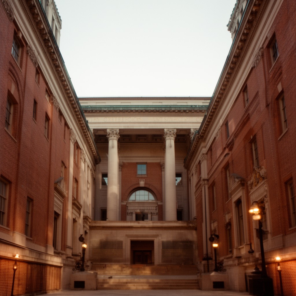 AI-generated illustration of Fogg Museum