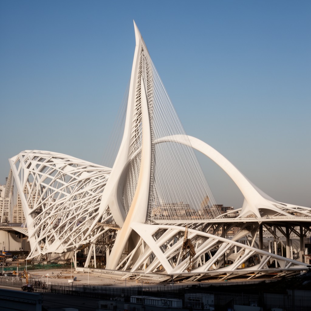 AI-generated illustration of Santiago Calatrava