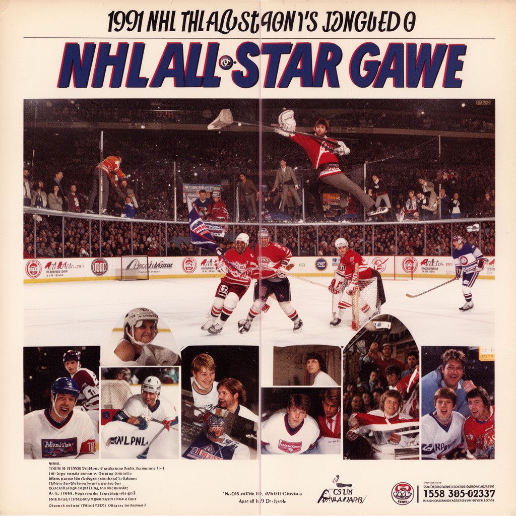 AI-generated illustration of 1991 NHL All-Star Game
