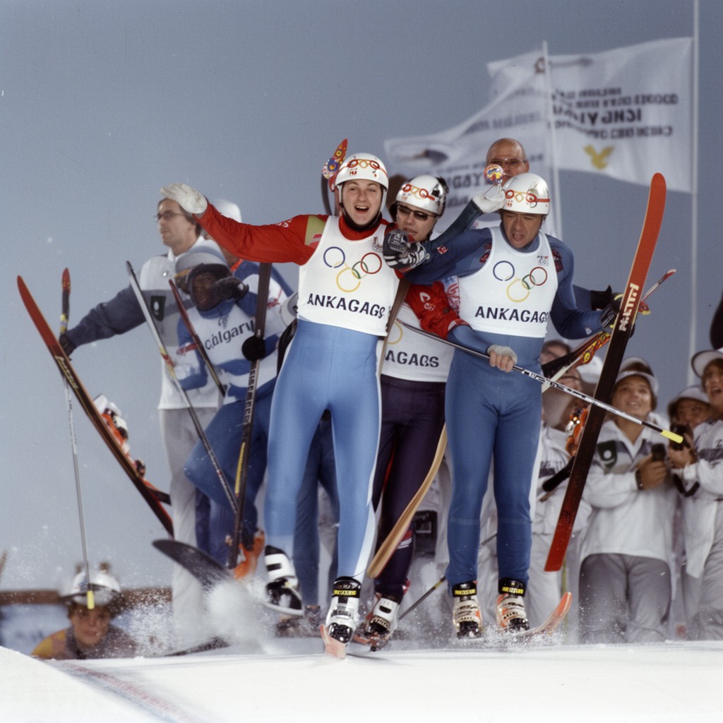 AI-generated illustration of 1988 Winter Olympics